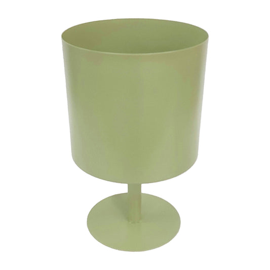 Ec Metal,8",flat Round Base Planter,tendril