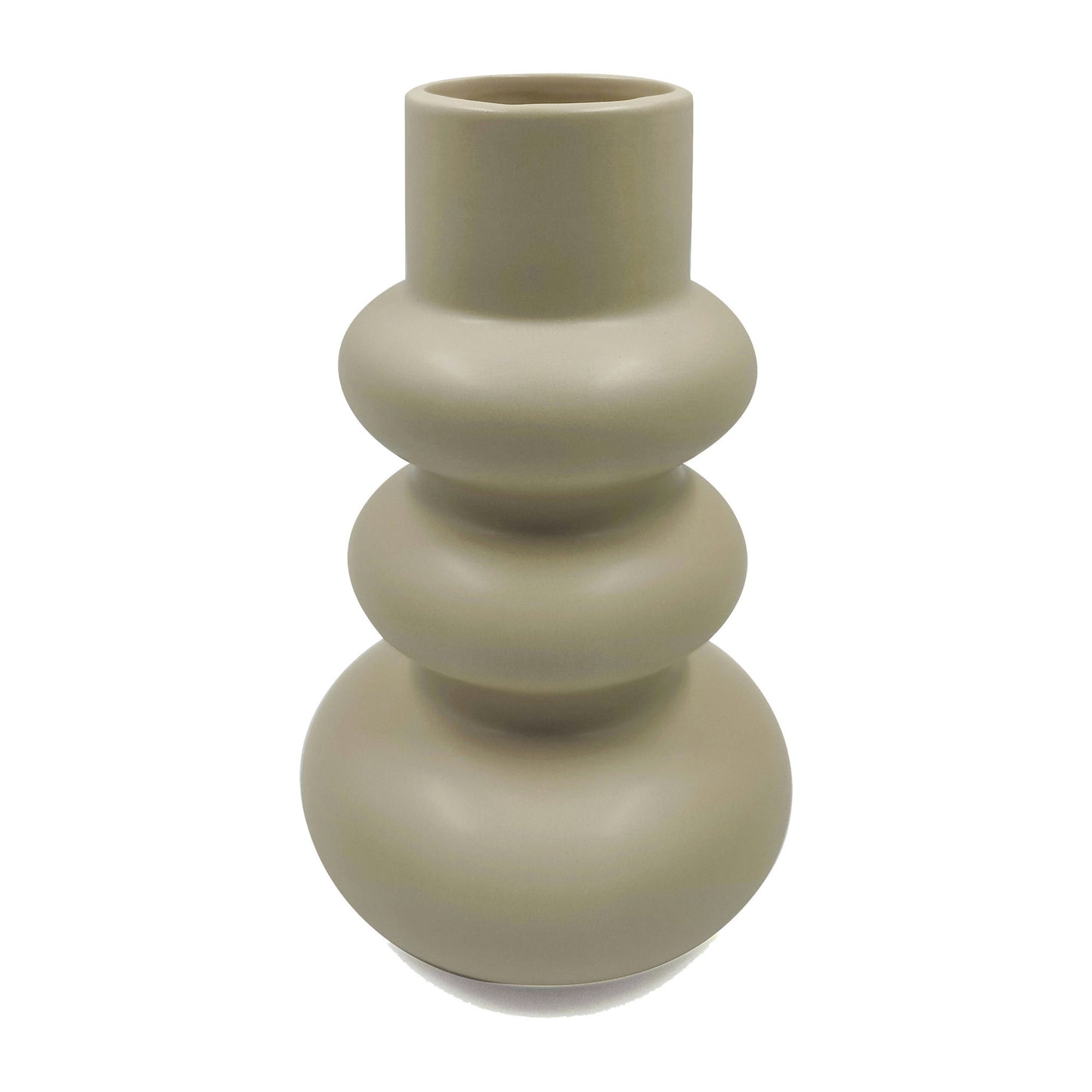 Dol, 10"h Stacked Spheres,irish Cream