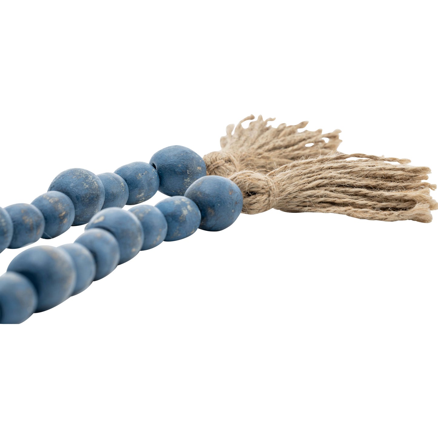 Wood, 25" Bead Garland, Blue