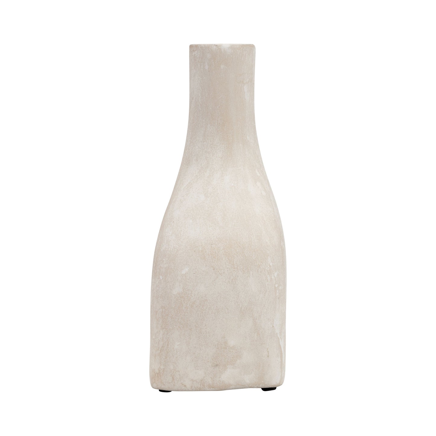 Ecomix, 10"h Abstract Vase, Antique White