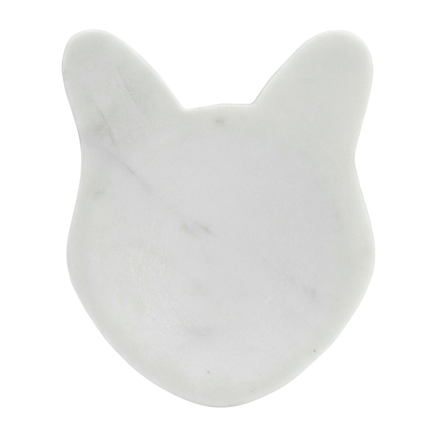 Marble, 5" Cat Tray, White