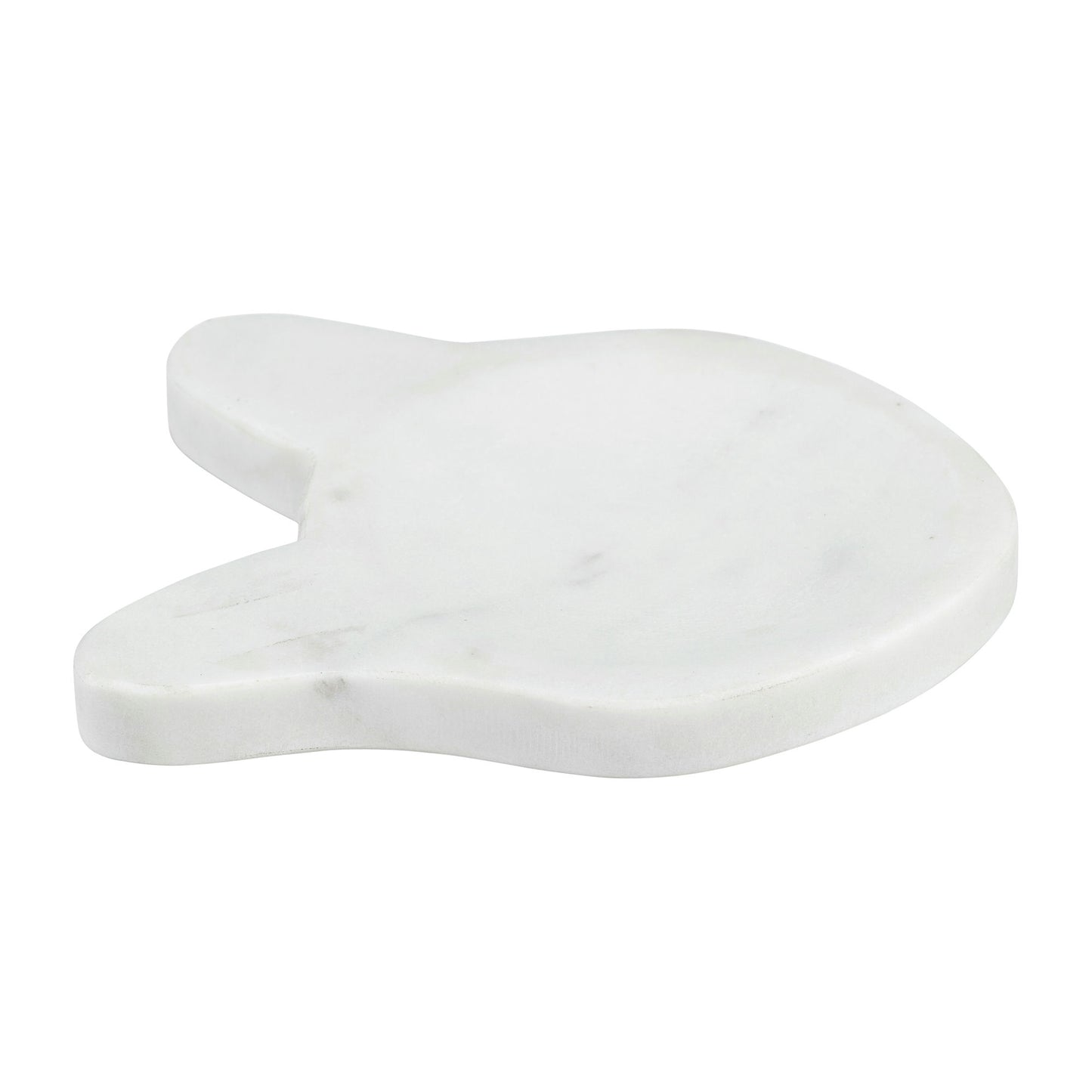 Marble, 5" Cat Tray, White