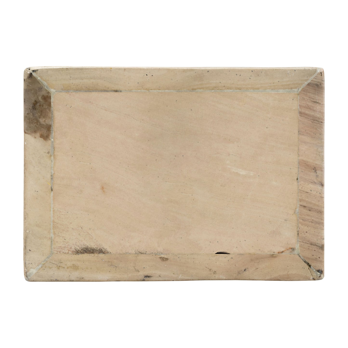 Faluda Marble, 7"l Rectangular Box, Tan