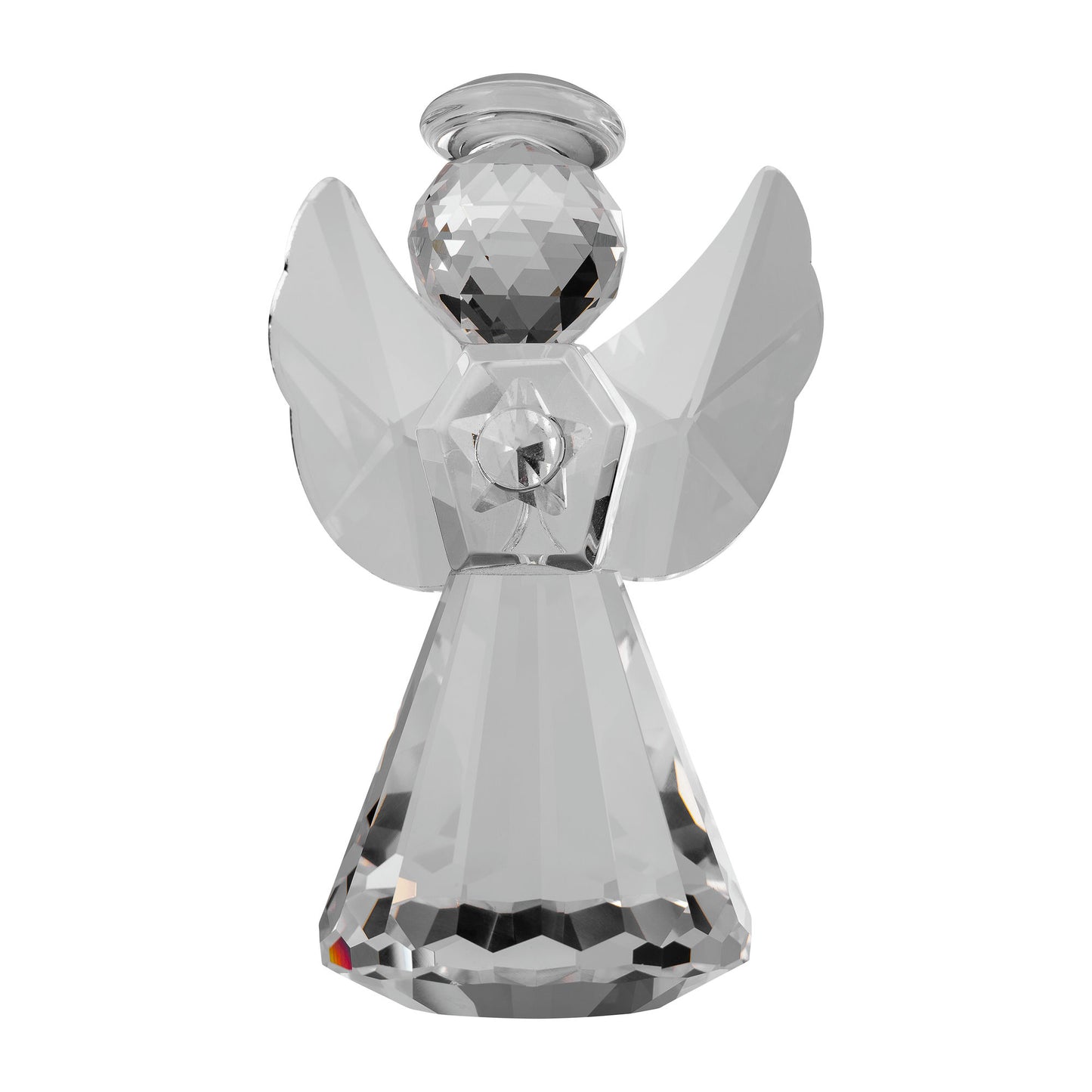 Glass, 3"h Angel Table Accent, Clear
