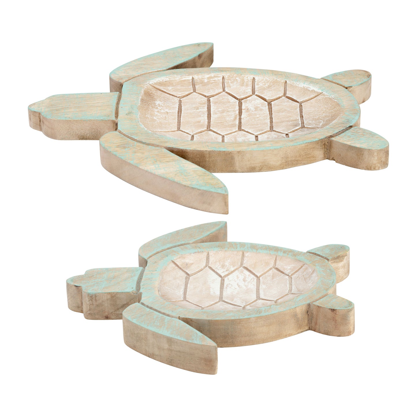 Wood, S/2 10/14" Tortoise, Multi