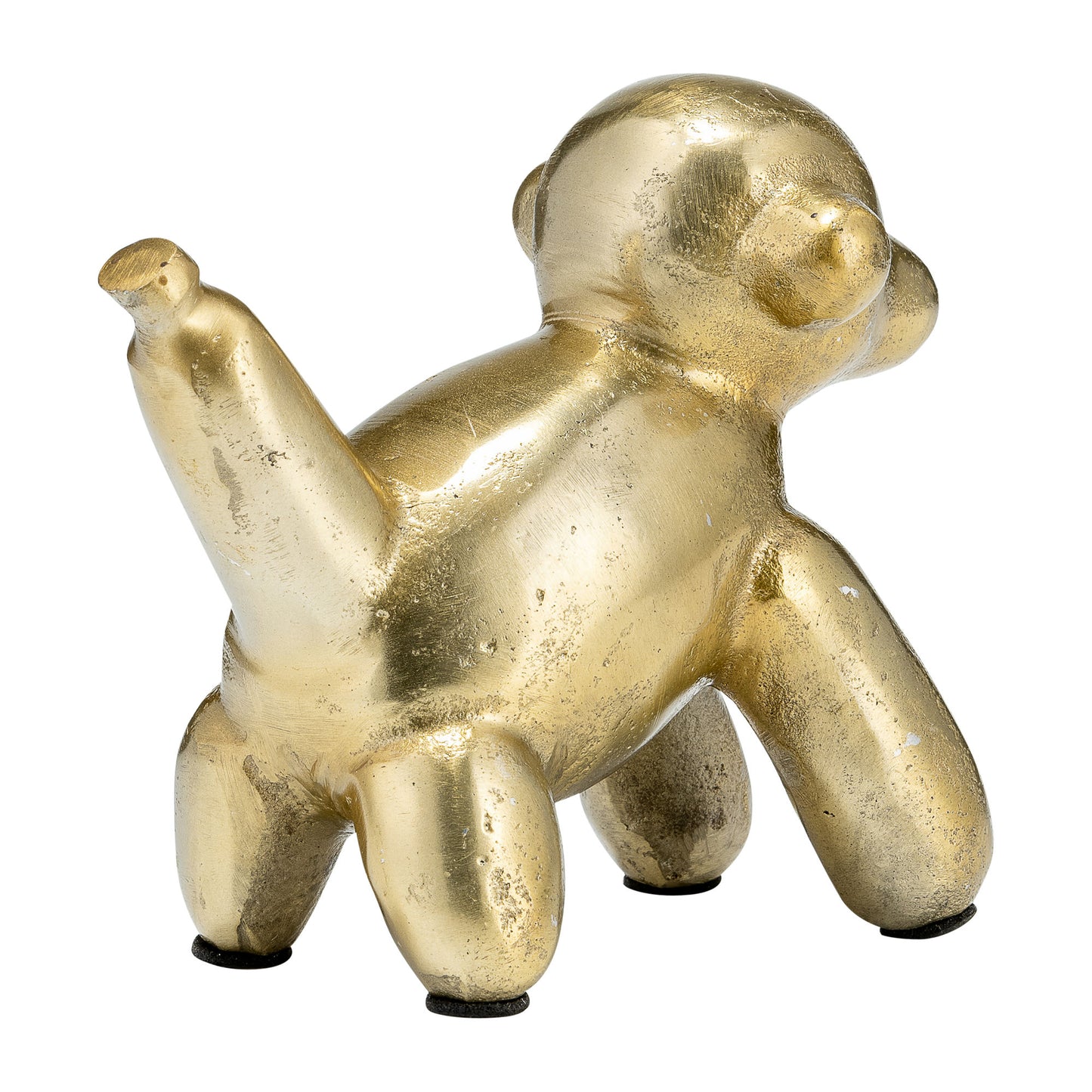 5"l Metal Balloon Monkey, Gold