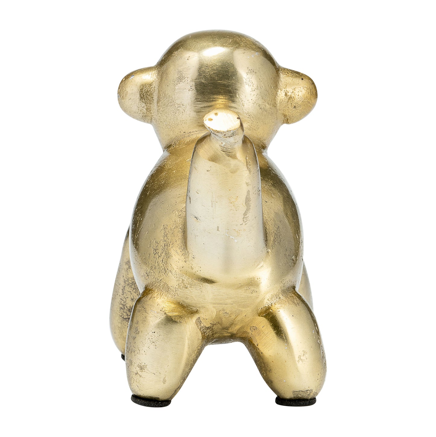 5"l Metal Balloon Monkey, Gold