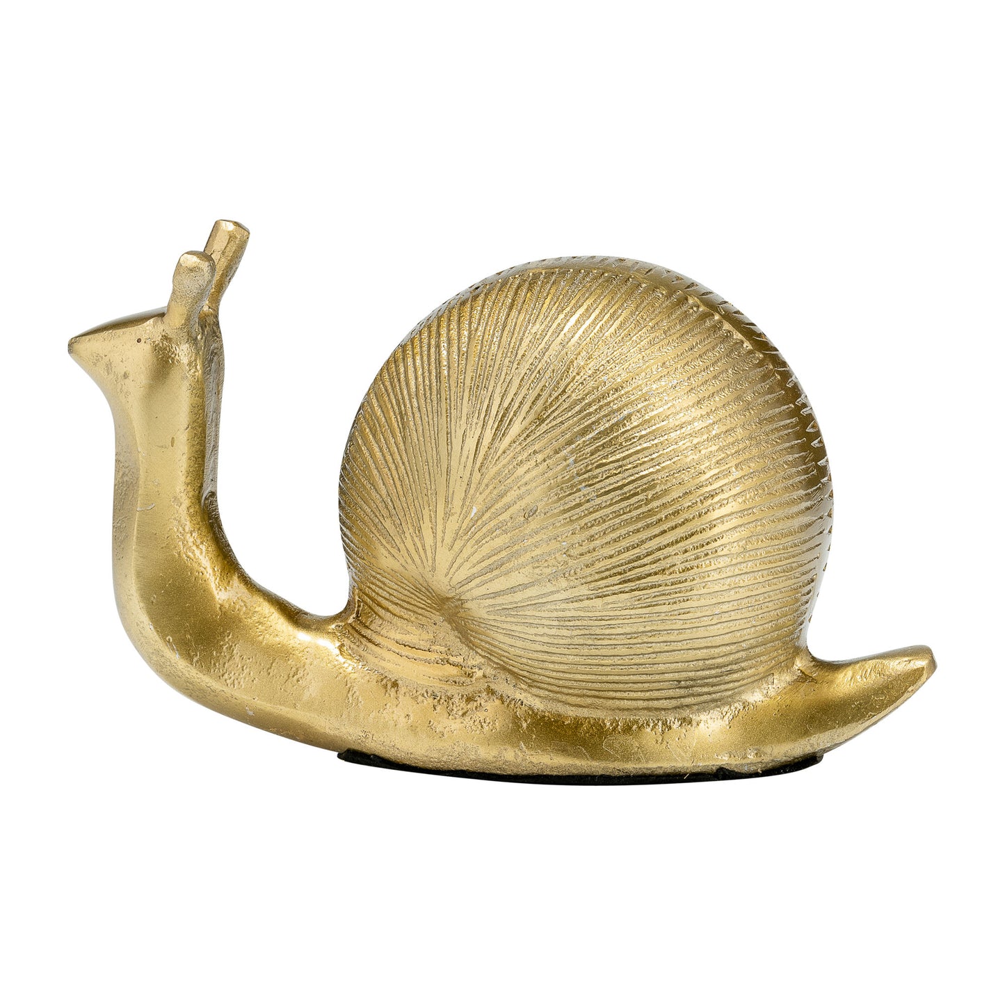 7"l Metal, Deco Snail, Gold