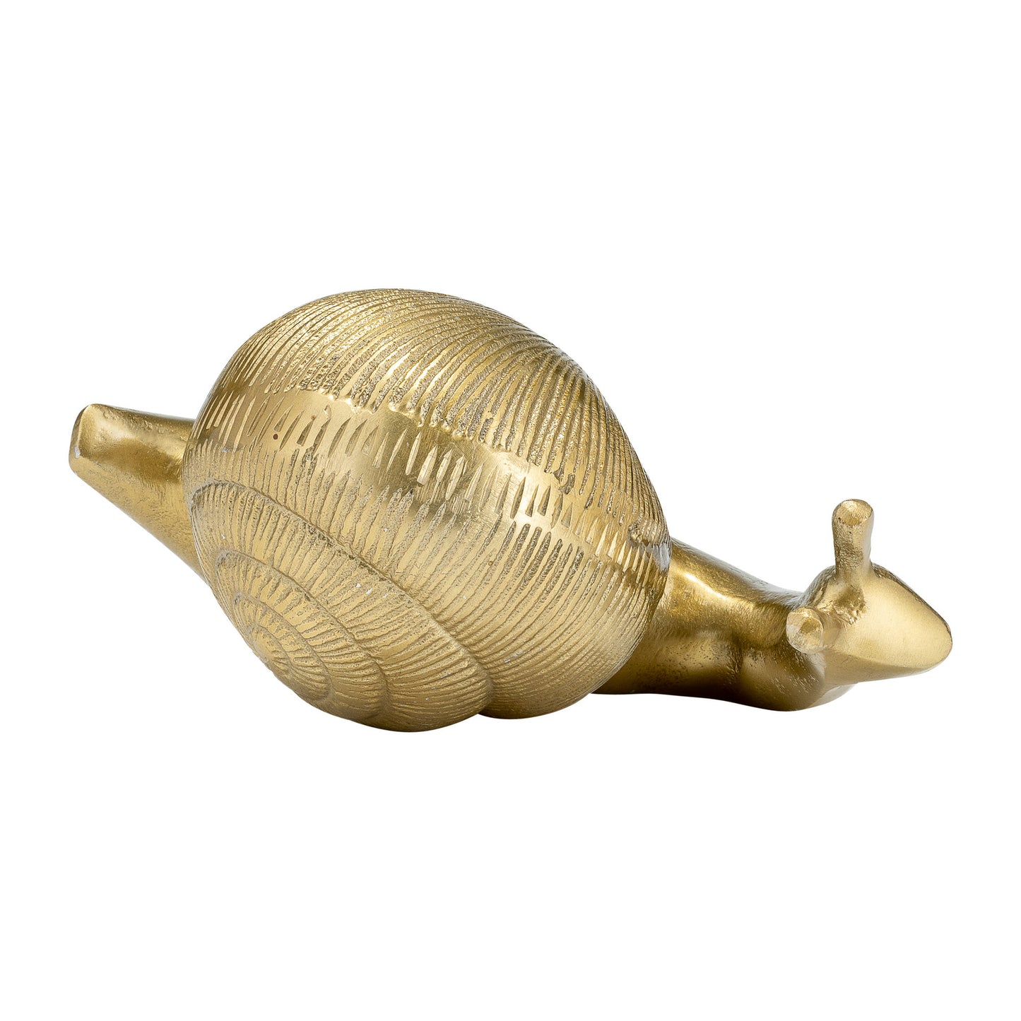 7"l Metal, Deco Snail, Gold