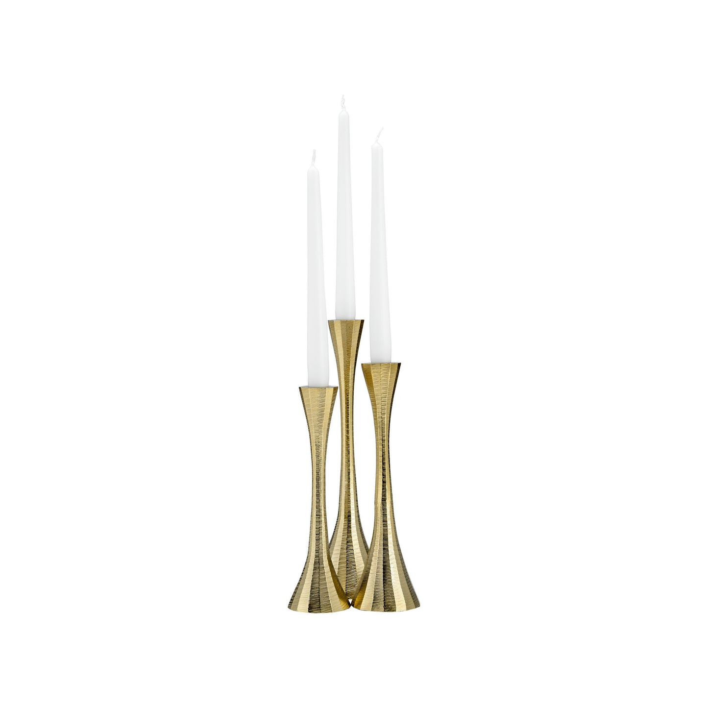 9" Metal, Taper Candle Holder, Brass