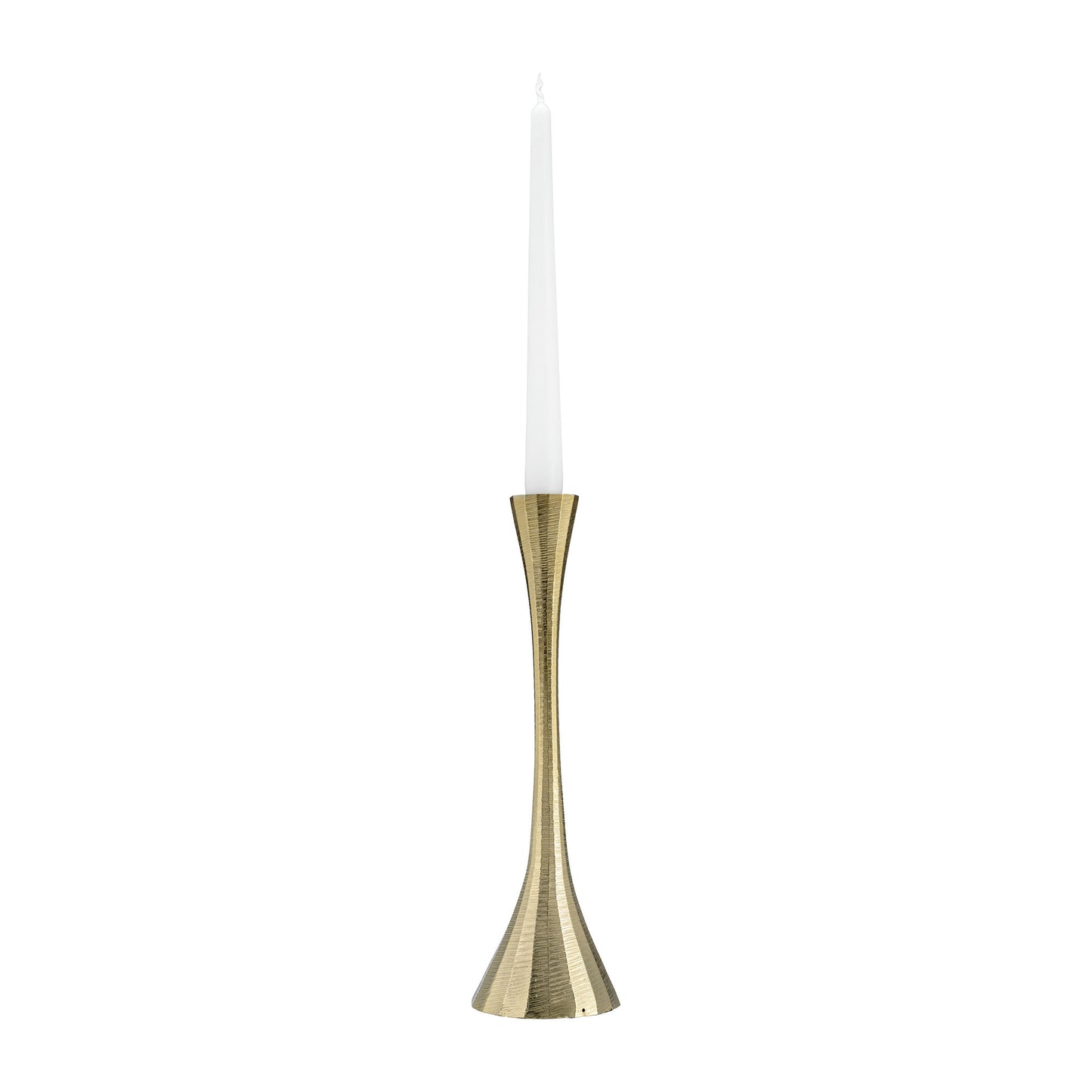 12" Metal, Taper Candle Holder, Brass