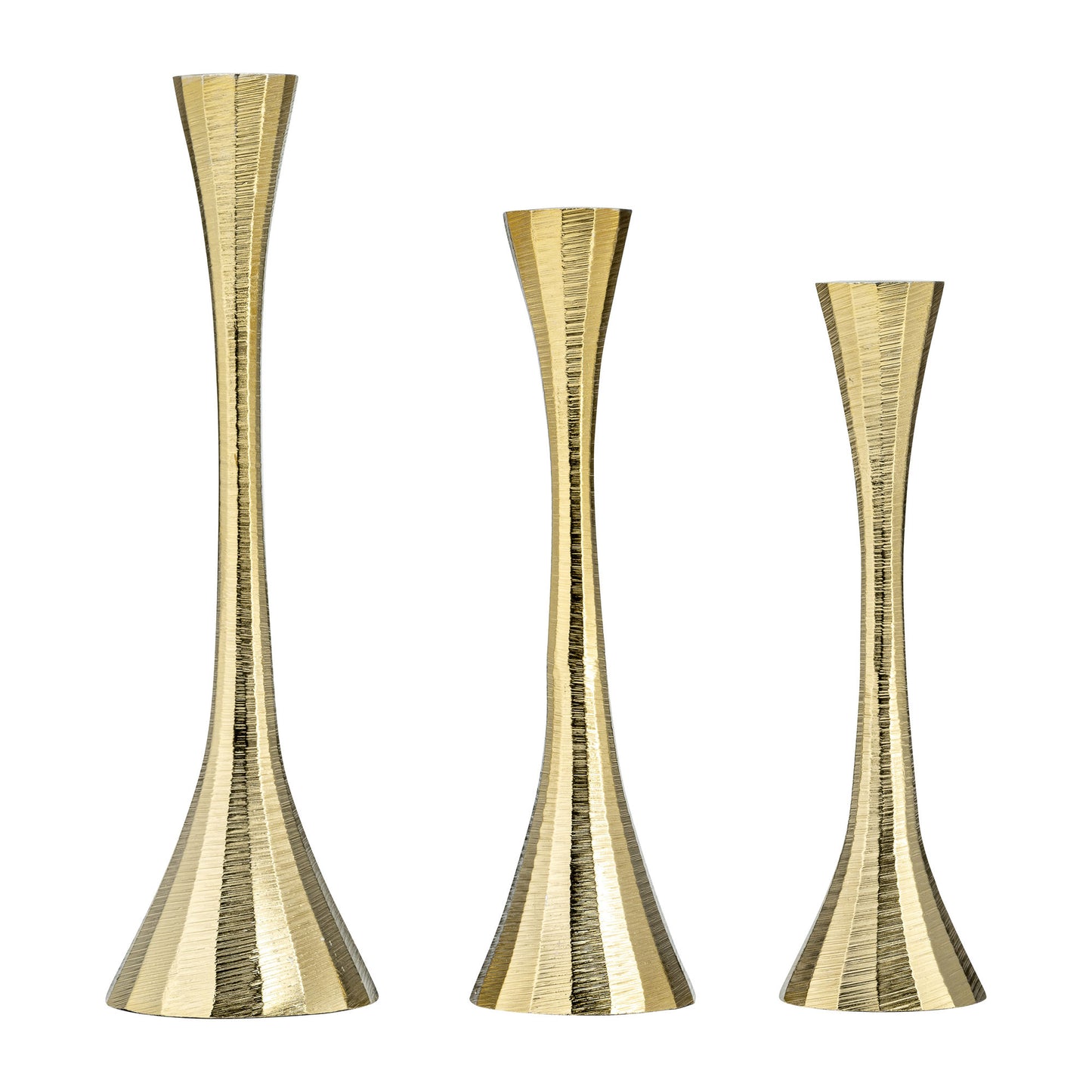 12" Metal, Taper Candle Holder, Brass