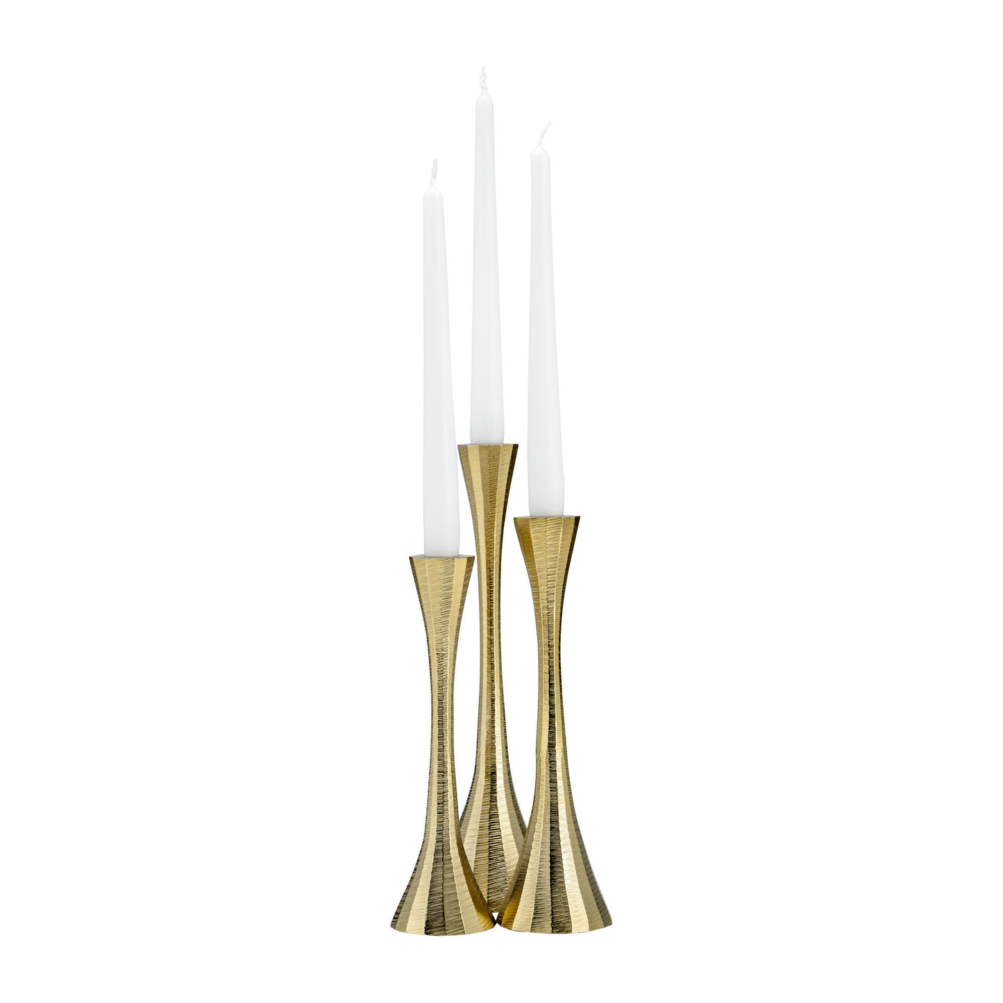 12" Metal, Taper Candle Holder, Brass