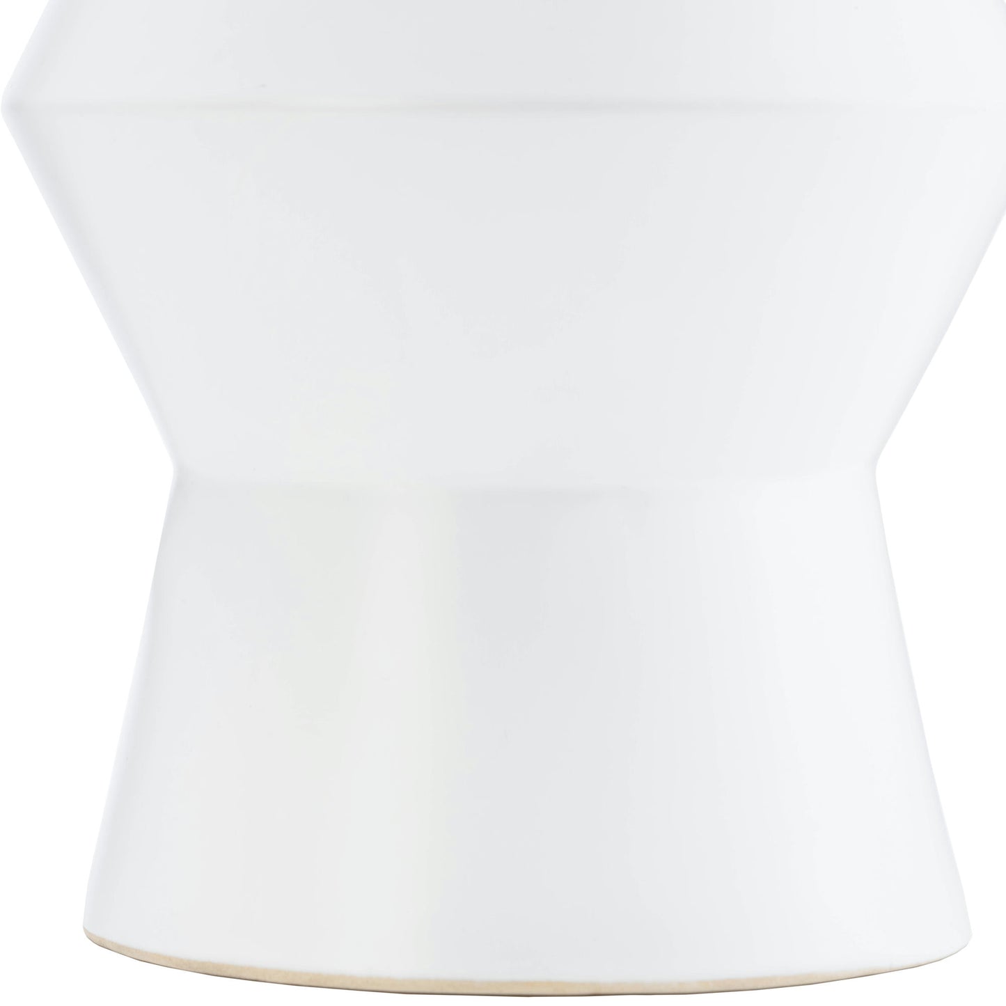 Cer, 17"h Totem Vase, White