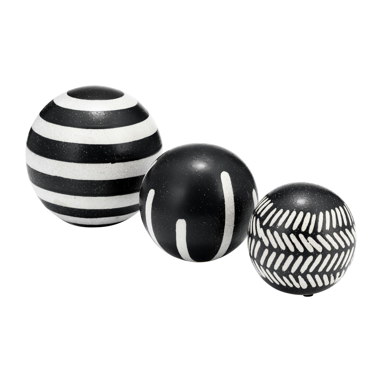 Cer, S/3 4/5/6", Tribal Orbs, Blk/ivory
