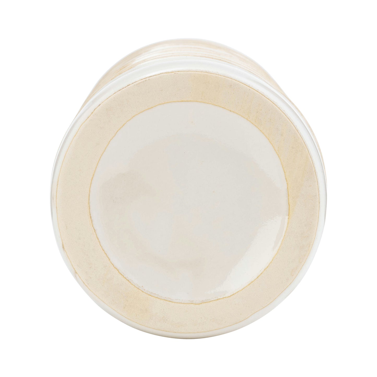 Cer, 17"h Tribal Vase, Ivory