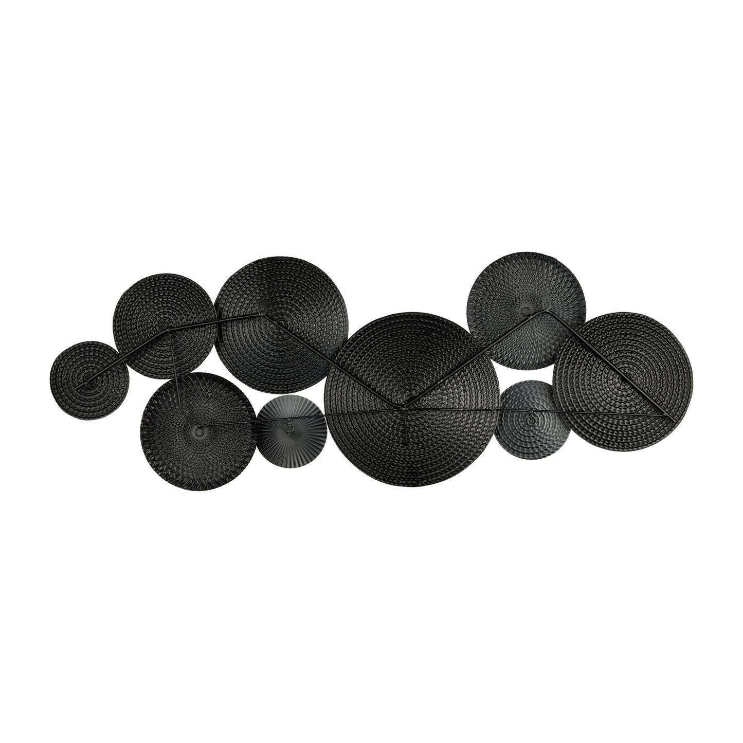 Metal, 47"l Wall Discs, Multi Wb