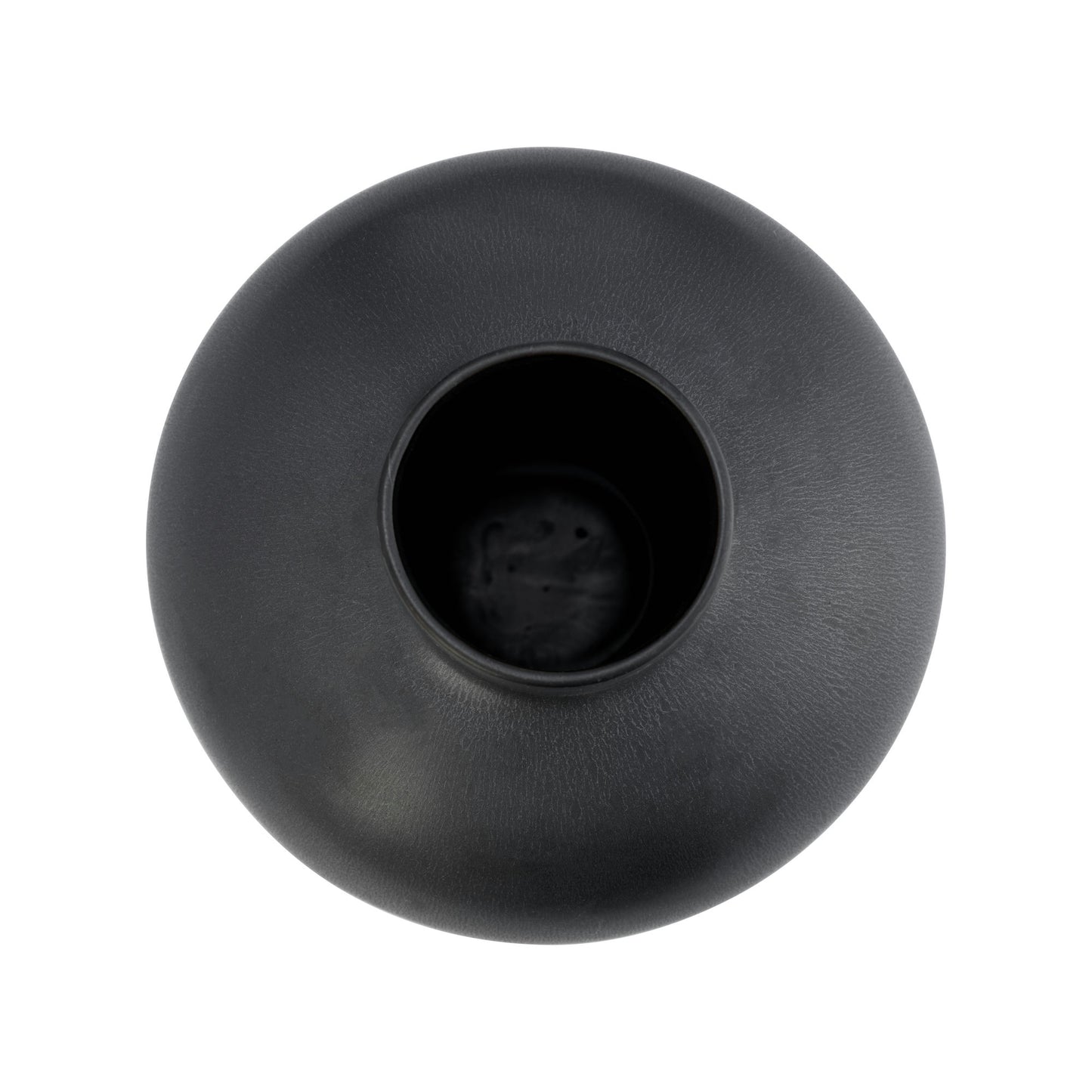 Cer, 11"h Bubble Vase, Black Volcanic