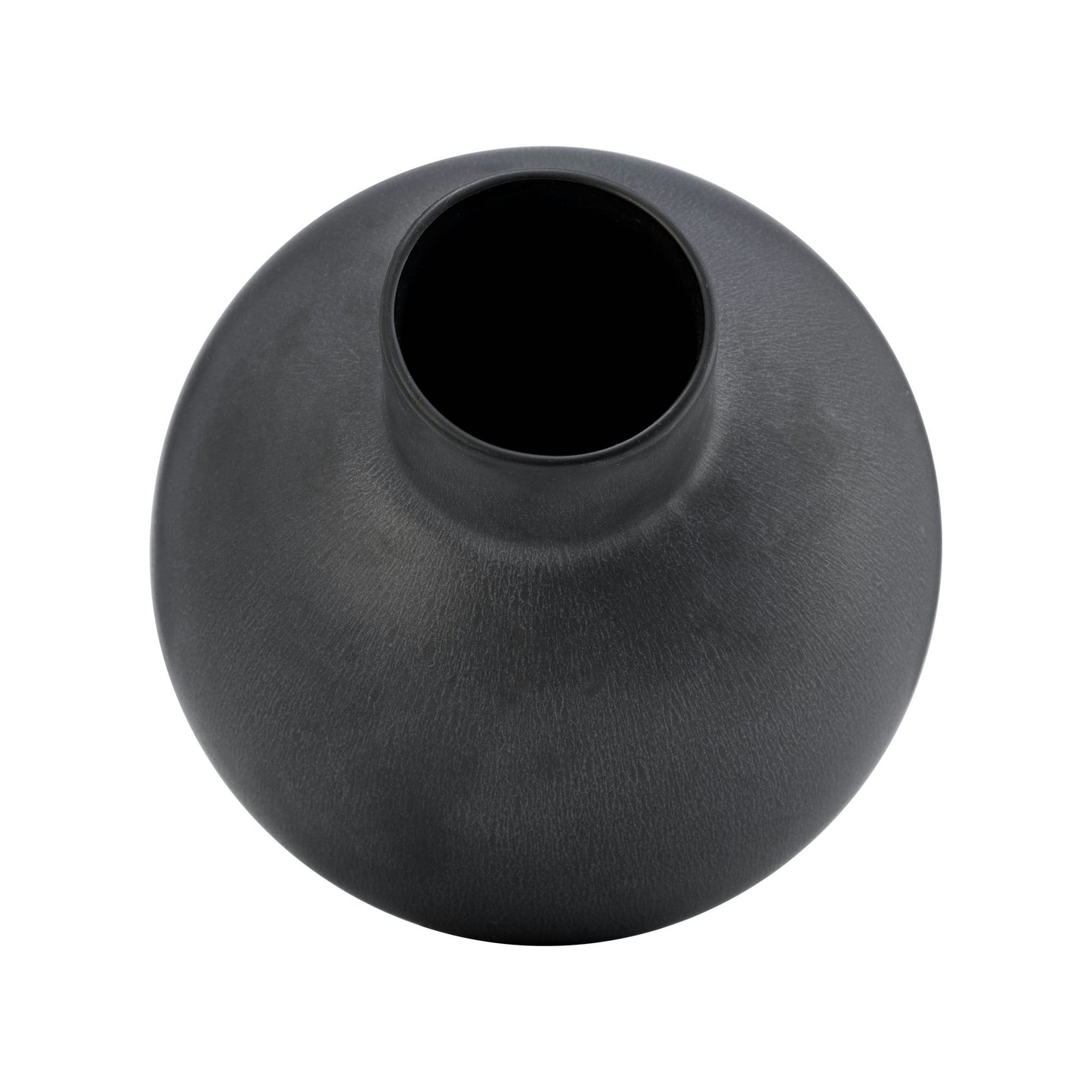 Cer, 11"h Bubble Vase, Black Volcanic