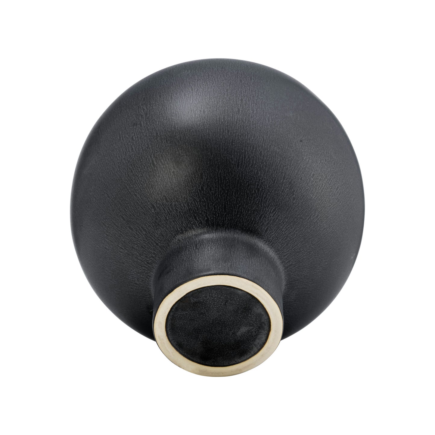 Cer, 11"h Bubble Vase, Black Volcanic