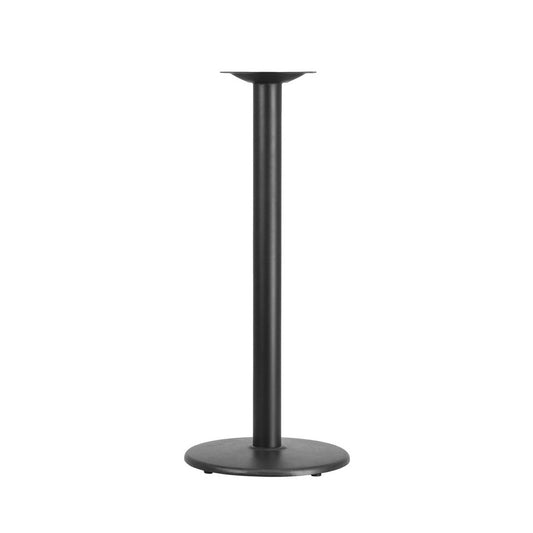 18'' Round Restaurant Table Base with 3'' Dia. Bar Height Column