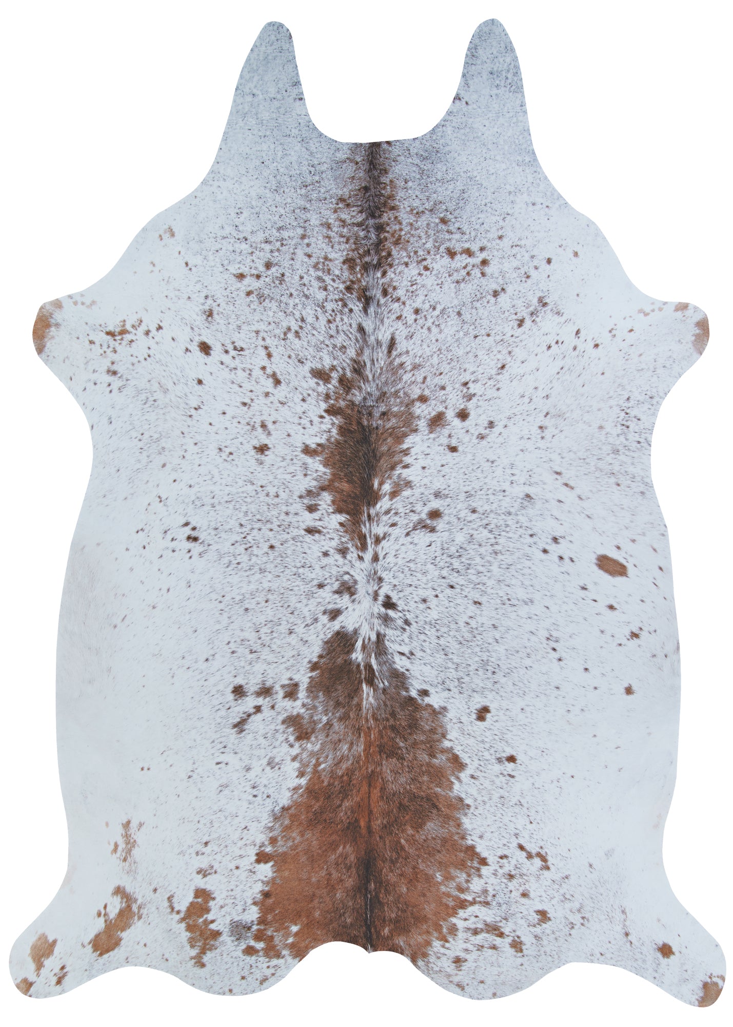 Couristan Prairie Hides Geilo Ivory-Black Rug 5'1" x 6'6"