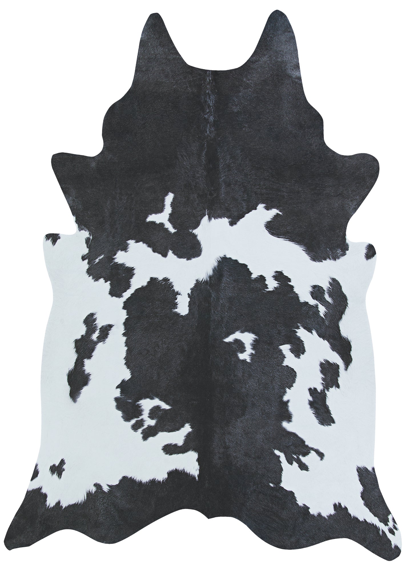 Couristan Prairie Hides Larvik Ivory-Black Rug 3'10" x 5'1"