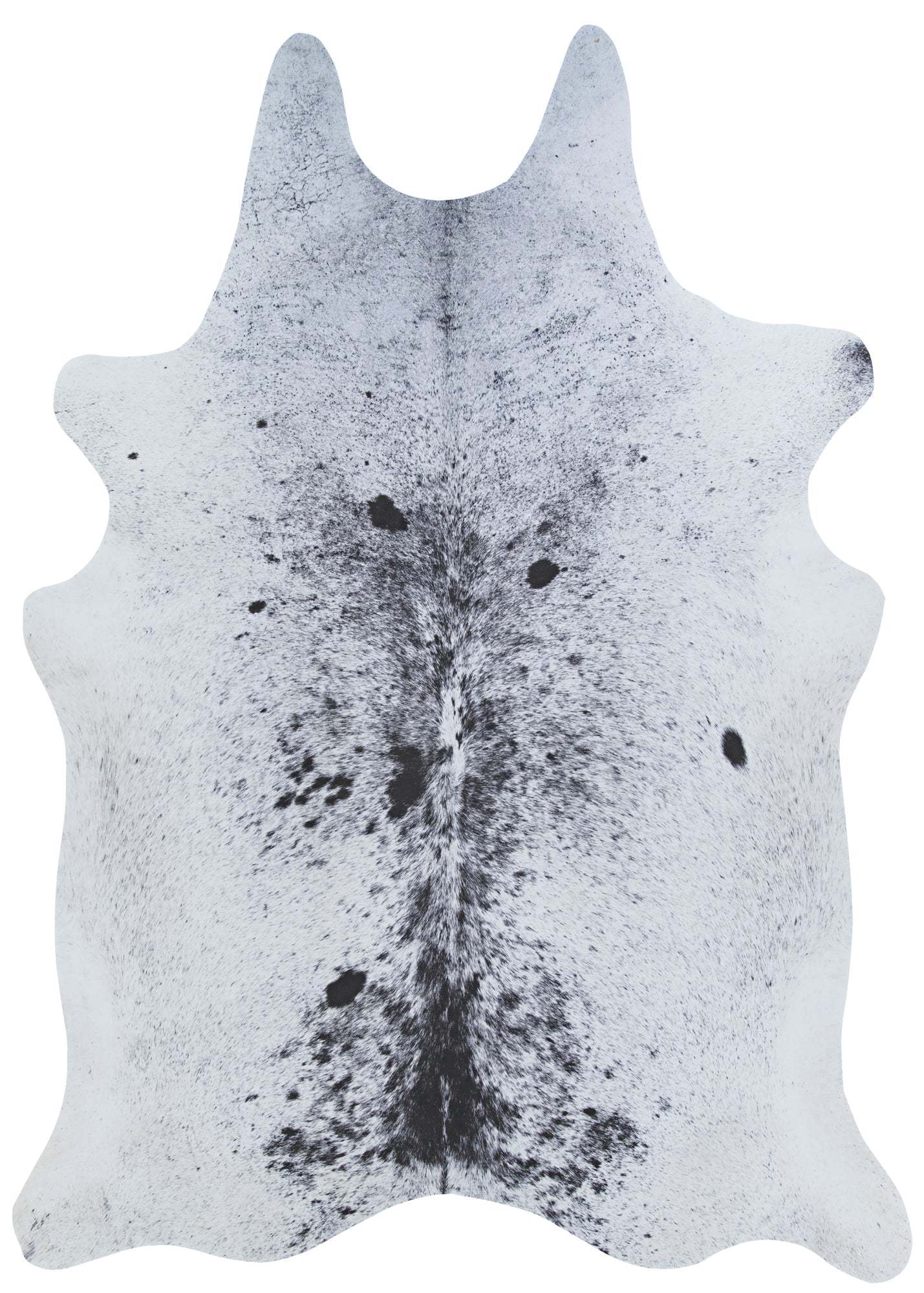 Couristan Prairie Hides Alesund Ivory-Black Rug 5'1" x 6'6"