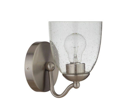 Hillridge 1 Light Wall Sconce, Brushed Polished Nickel
