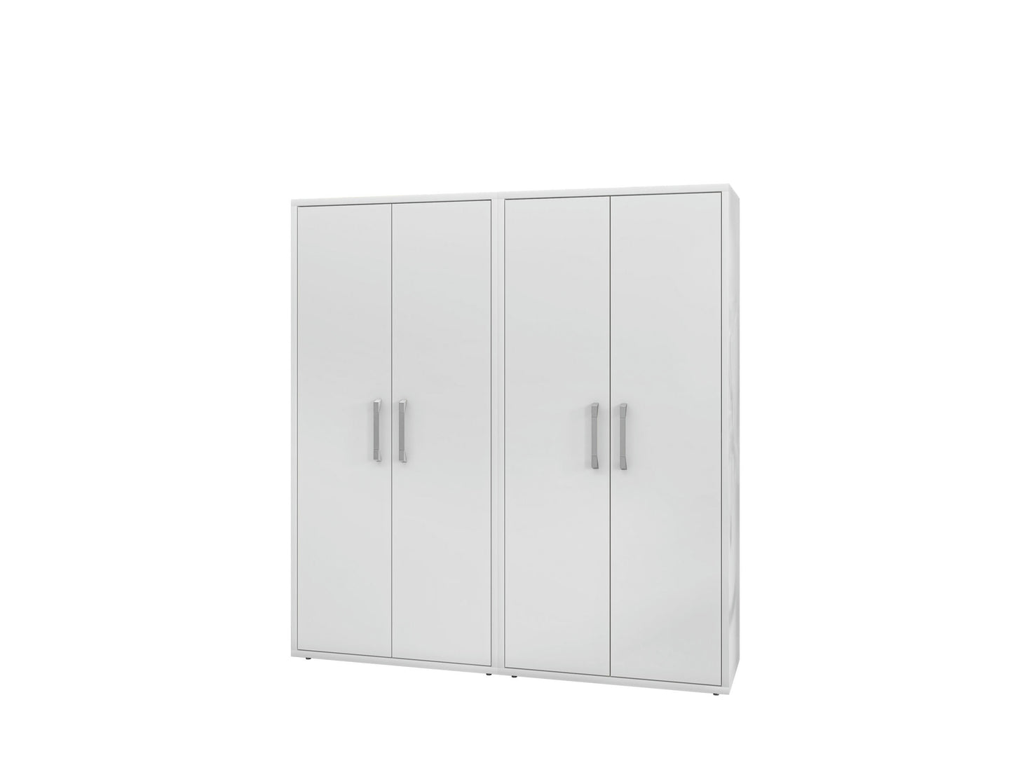 Eiffel Storage Cabinet in White (Set of 2)
