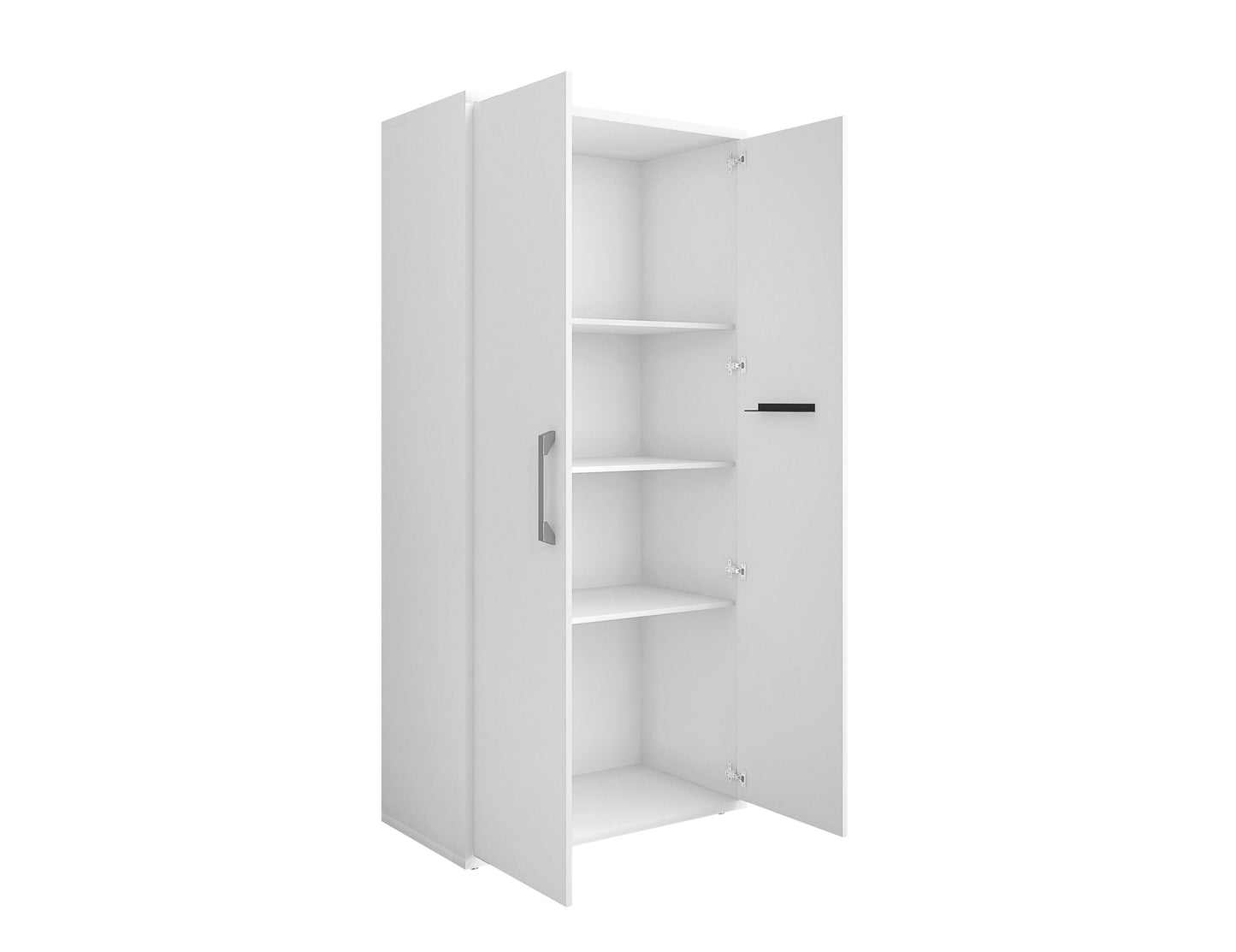 Eiffel Storage Cabinet in White (Set of 2)