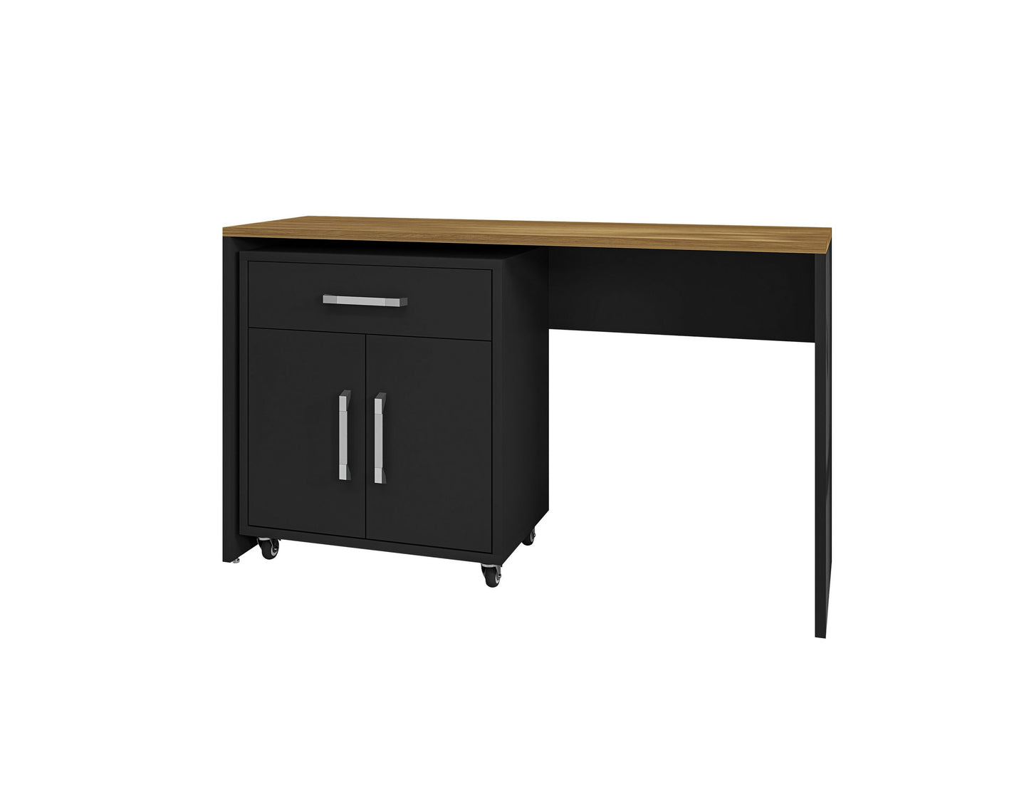 Eiffel Garage Work Station Set of 2 in Matte Black