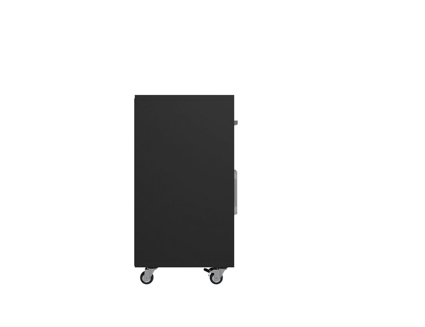 Eiffel Garage Work Station Set of 2 in Matte Black and Grey