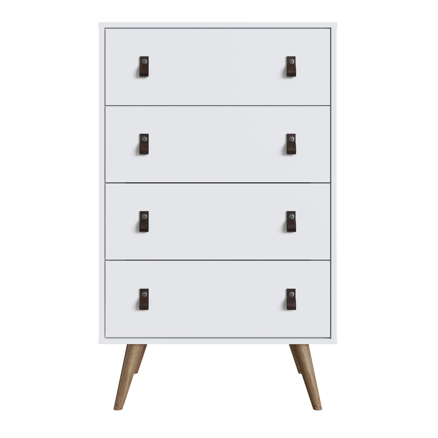 Amber Double Wide and Tall Dresser - Set of 2 in White