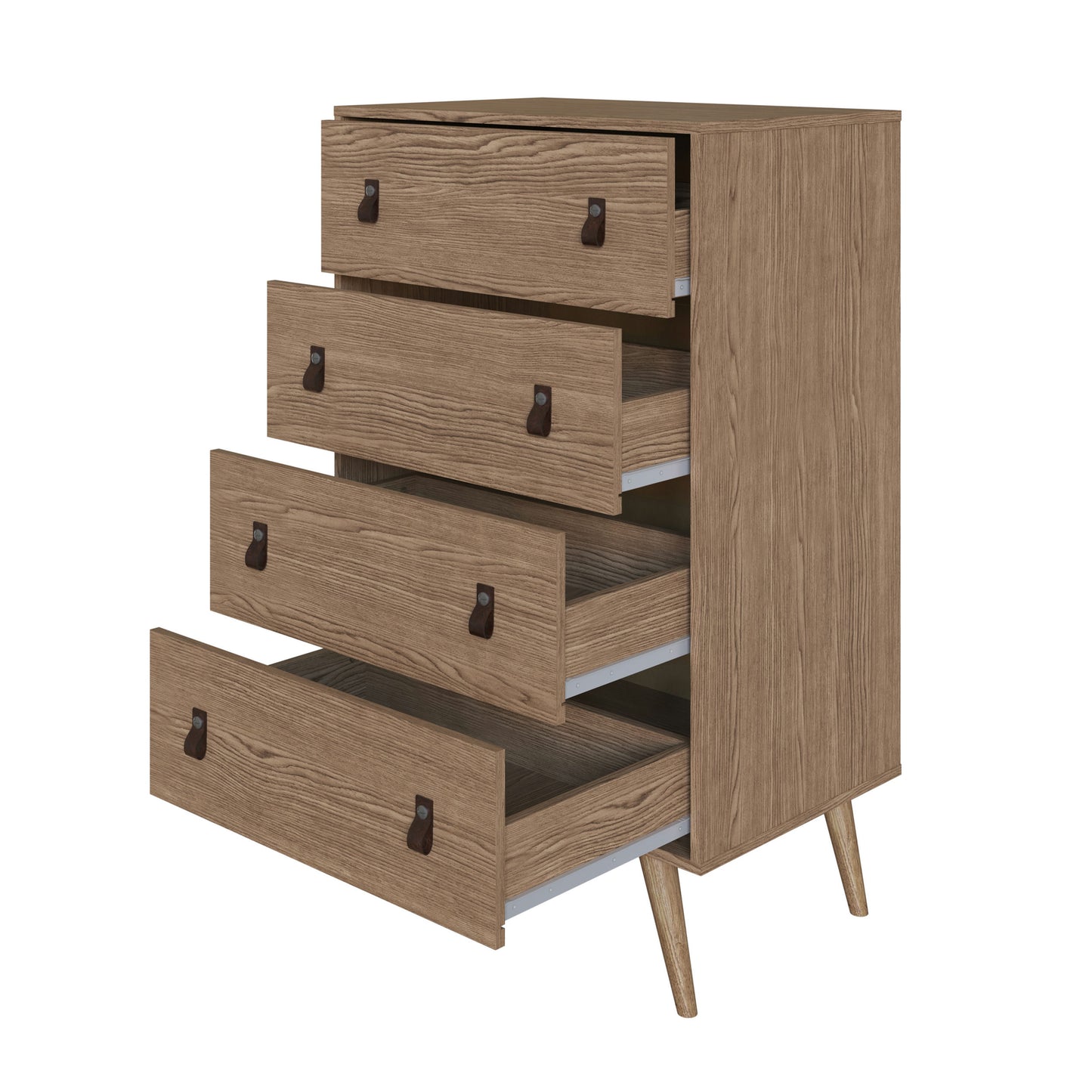 Amber Double Wide and Tall Dresser - Set of 2 in Nature