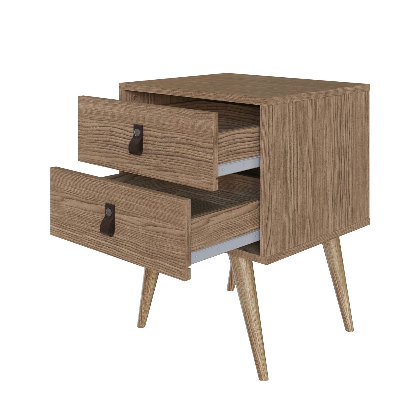 Amber Double Wide Dresser and Nightstand - Set of 2 in Nature