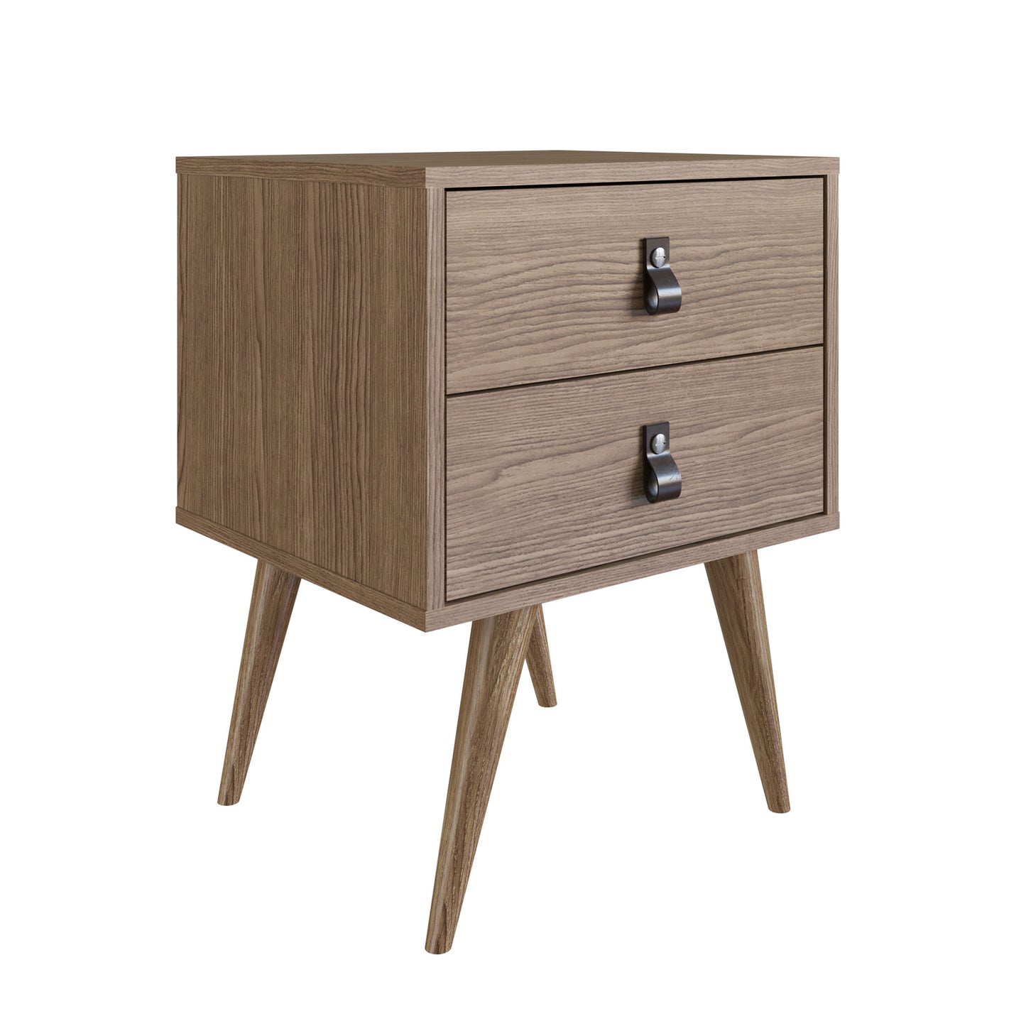 Amber Double Wide Dresser and Nightstand - Set of 2 in Nature