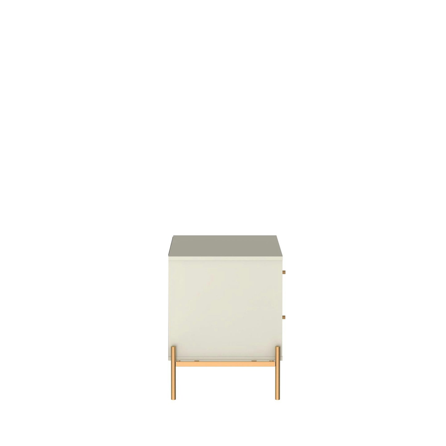 Jasper Full Extension Drawer Nightstand in Off White (Set of 2)