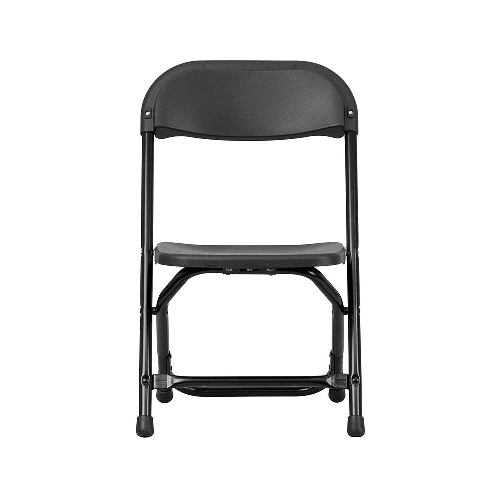 2 Pack Kids Black Plastic Folding Chair