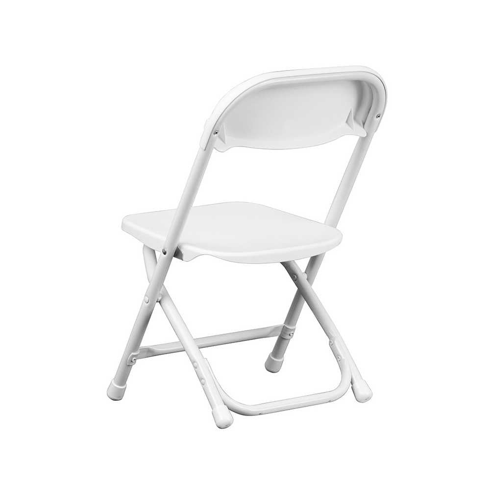 2 Pack Kids White Plastic Folding Chair