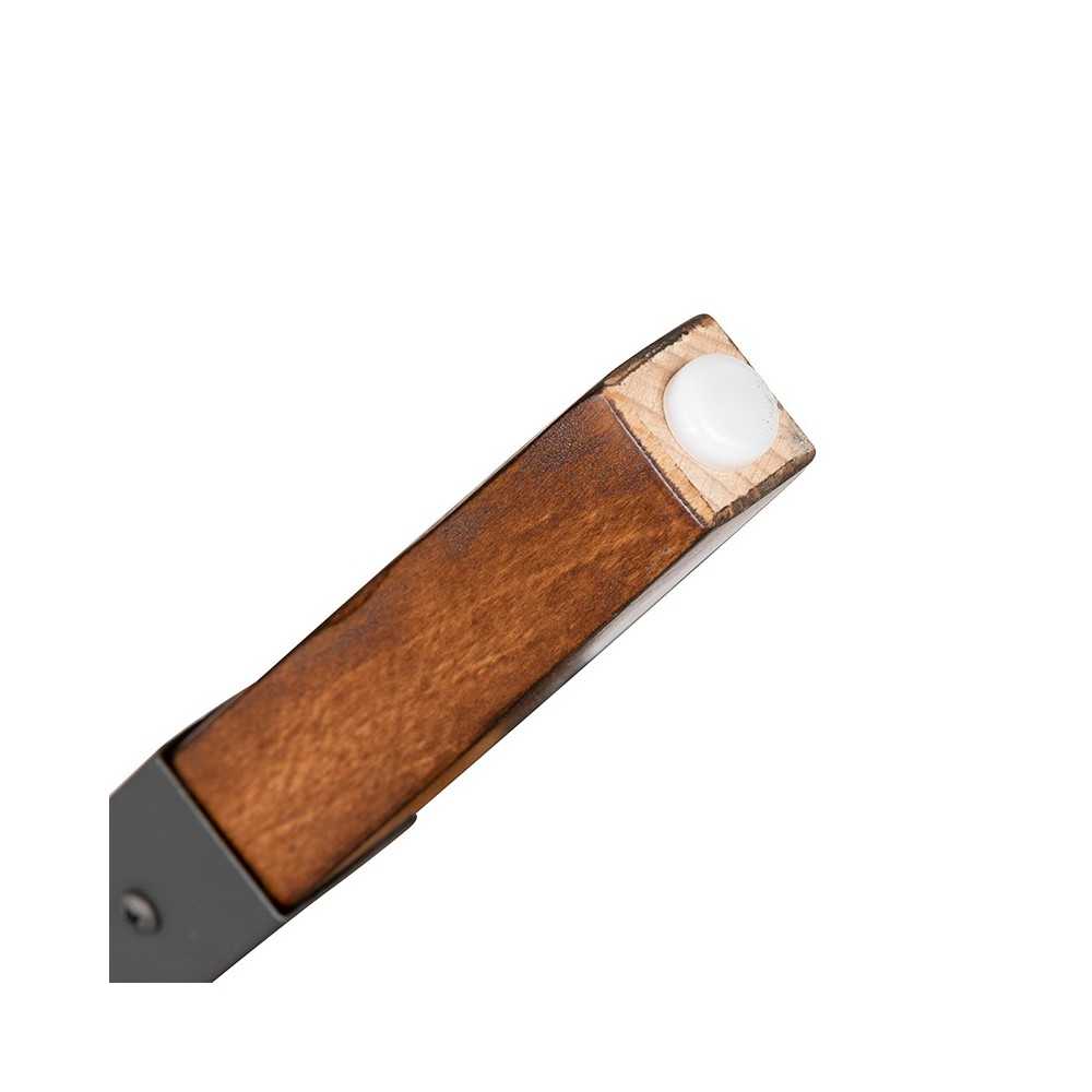 2 Pack Rustic Antique Walnut Industrial Wood Dining Backless Barstool