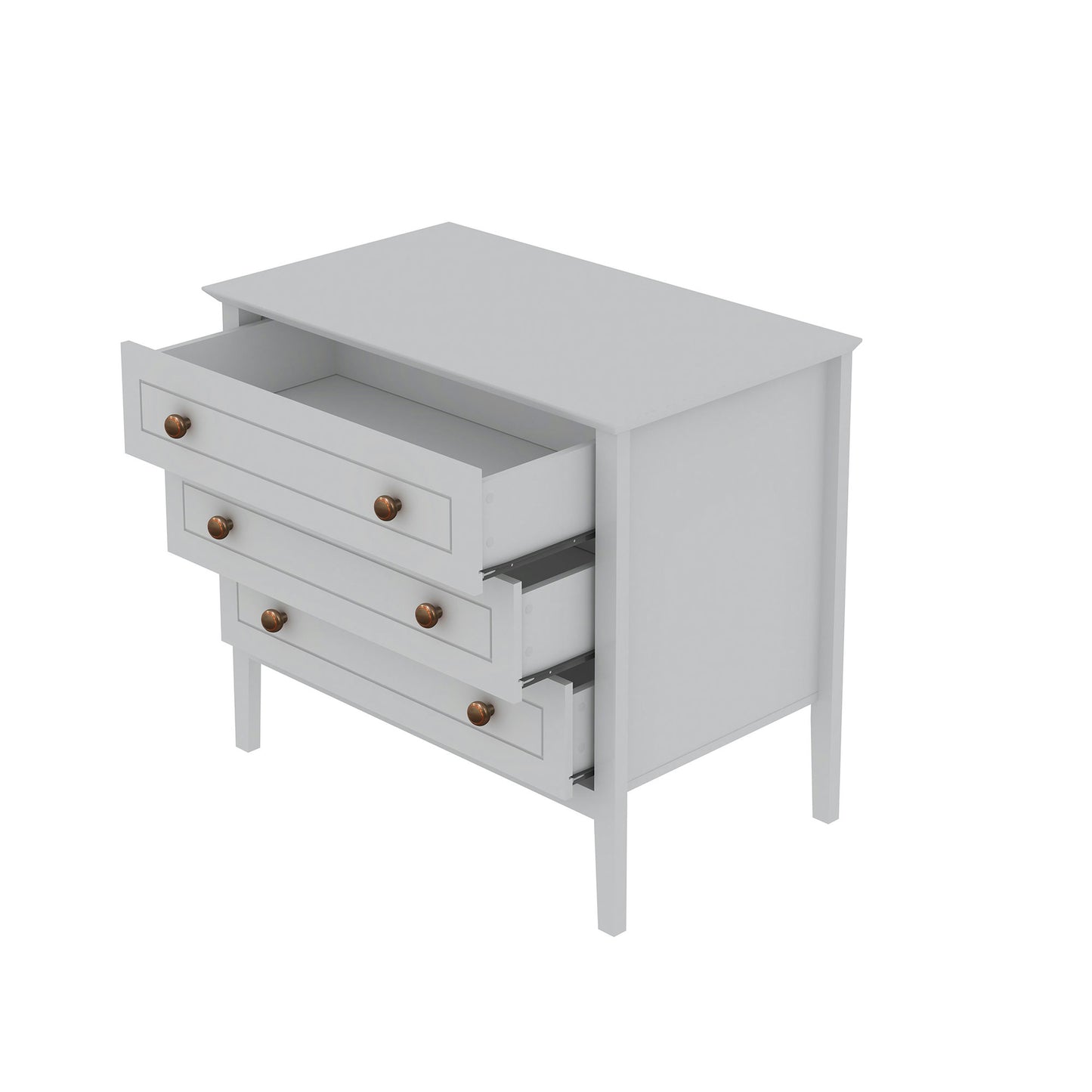 Crown 31.29" Dresser in White