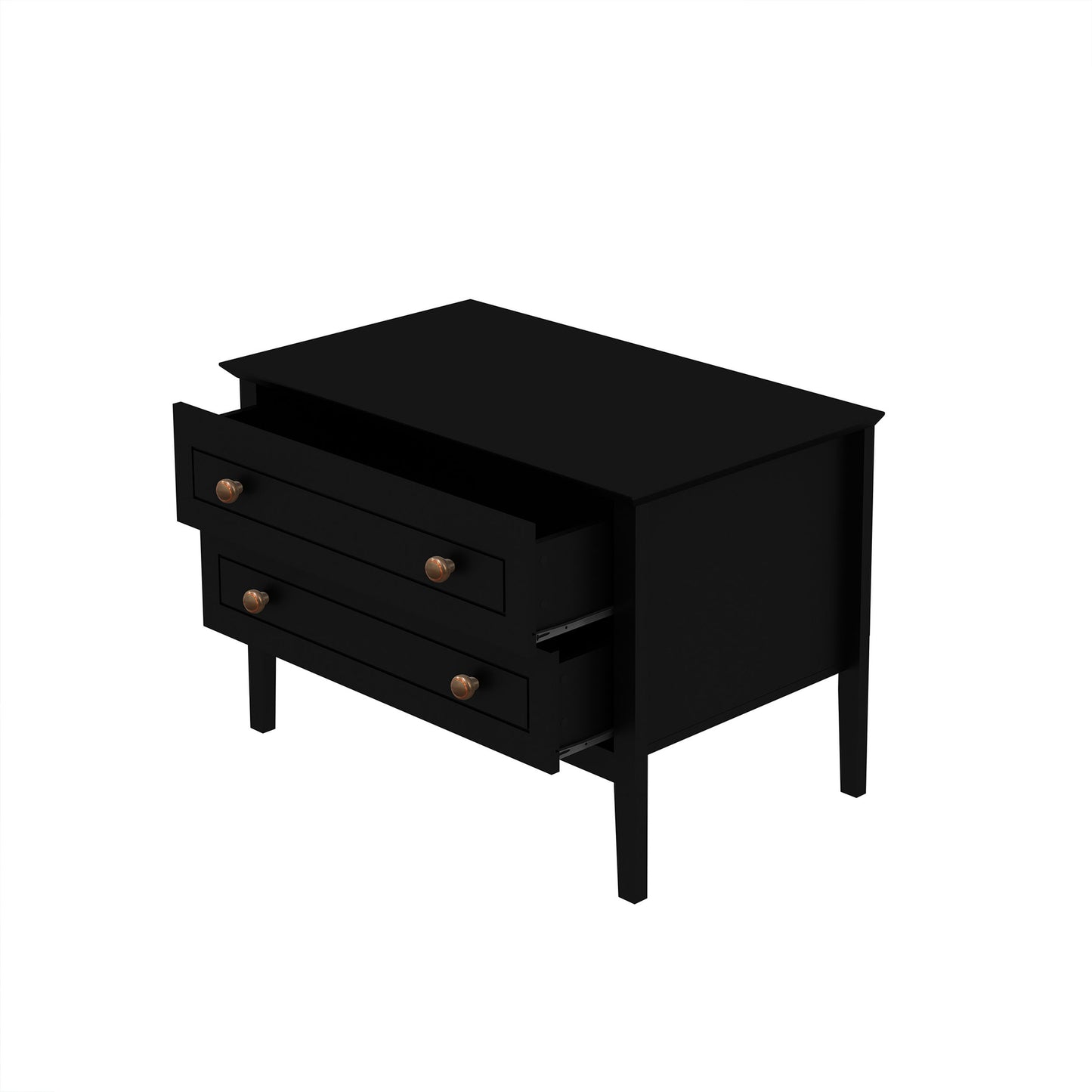 Crown Bachelor Dresser in Black