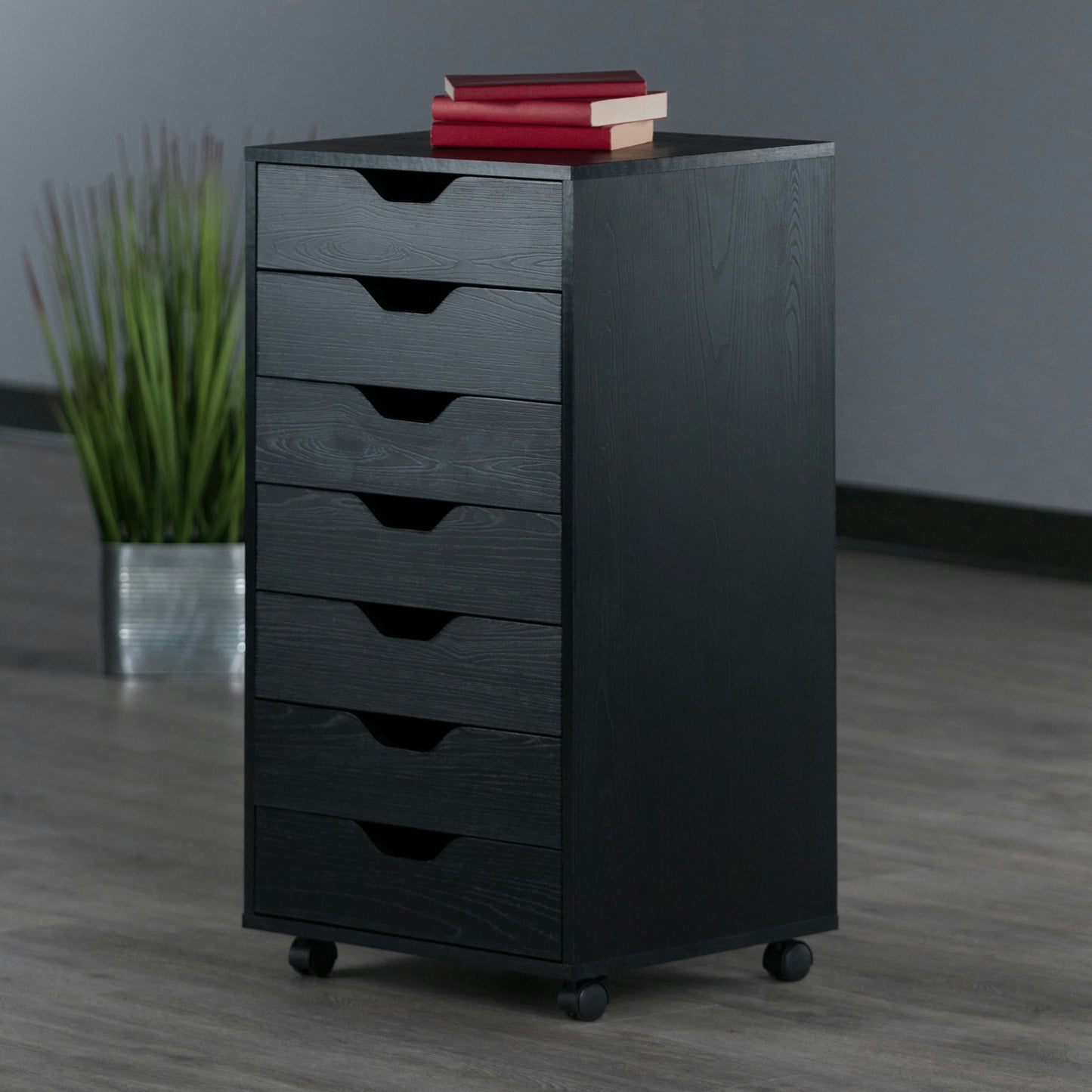 Halifax 7-Drawer Cabinet, Black