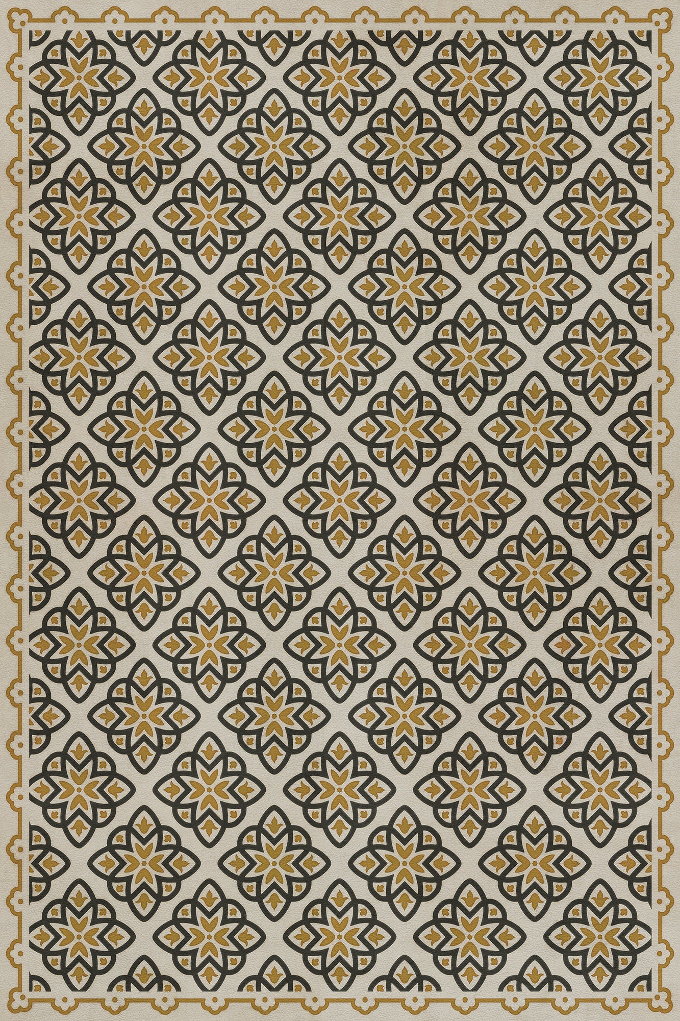 Pattern 45 Auratus 20x30 Vintage Vinyl Floorcloth