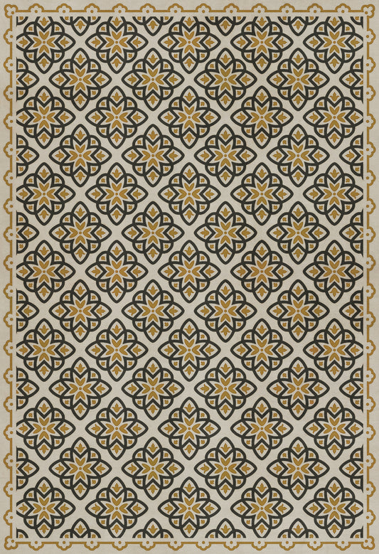 Pattern 45 Auratus 52x76 Vintage Vinyl Floorcloth