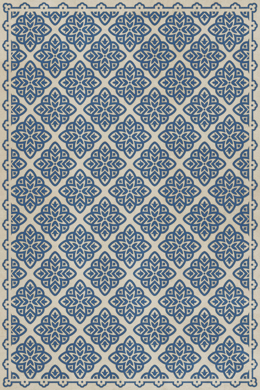 Pattern 45 Eburneus 20x30 Vintage Vinyl Floorcloth