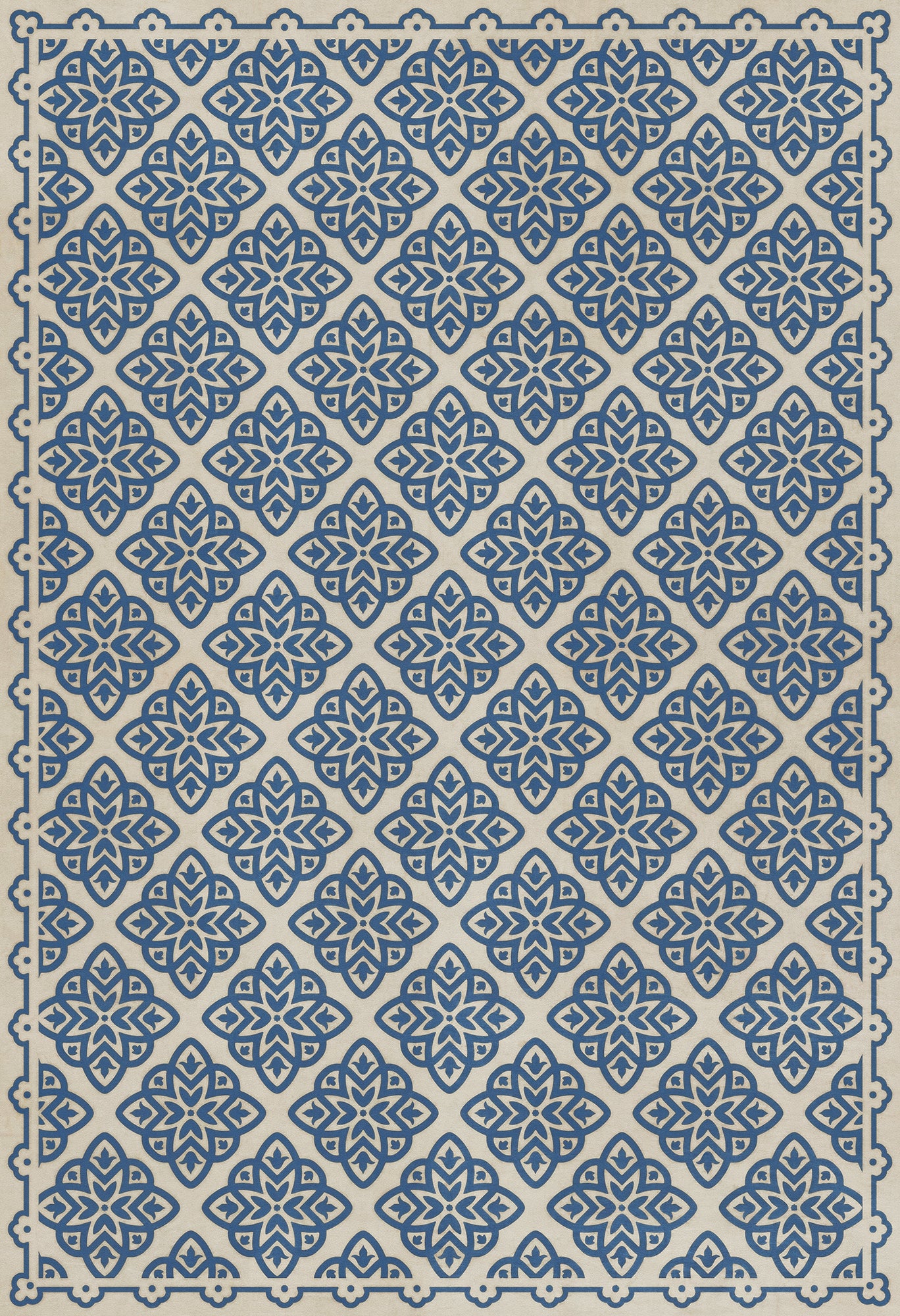 Pattern 45 Eburneus 52x76 Vintage Vinyl Floorcloth