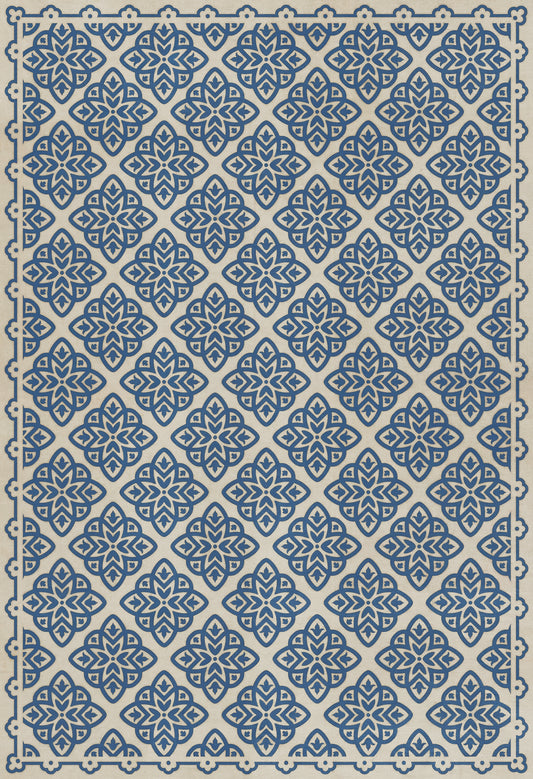 Pattern 45 Eburneus 52x76 Vintage Vinyl Floorcloth
