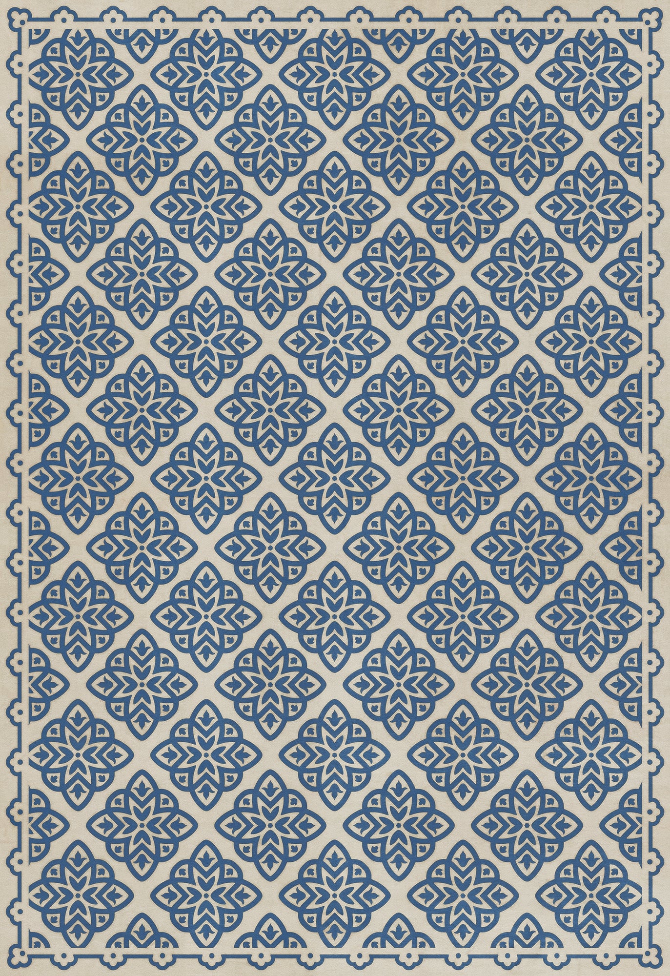 Pattern 45 Eburneus 70x102 Vintage Vinyl Floorcloth